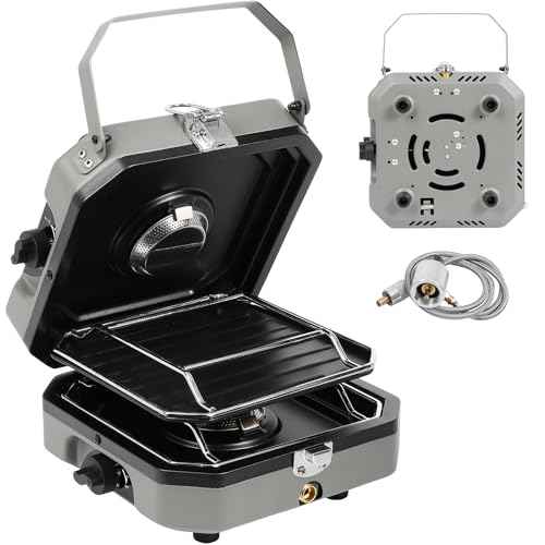 Adjustable 2 Burner Portable Stove with 16000 BTU