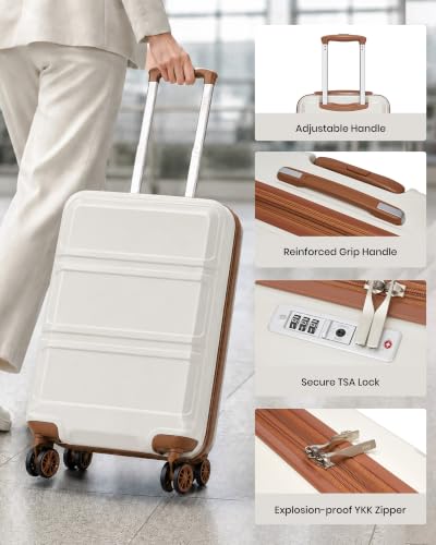 Carry On Luggage Set Airline Approved with Spinner Wheels (2 Count)