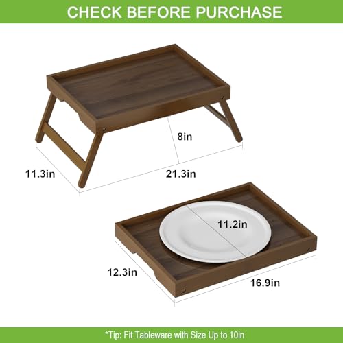 FSC 100% Bamboo Bed Tray with Folding Legs