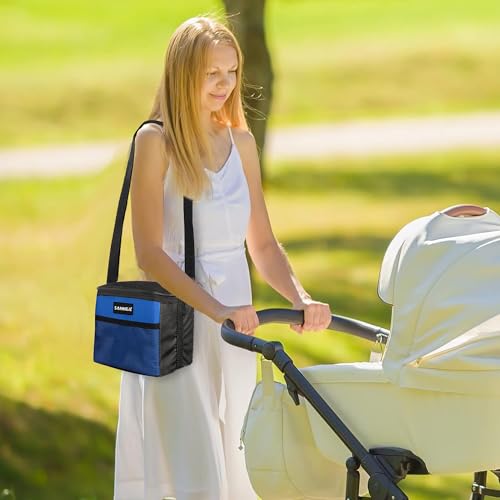 6 Can 5L Lunch Bag for Women Men Portable Lunch Box Small Cooler Bag Soft Collapsible Reusable Insulated Lunch Tote for Everyday Work Travel
