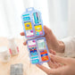 Small Pill Case Travel Pill Box Cute Pill Organizer for Purse Portable Daily Medicine Organizer 10 Compartment Pill Holder for Vitamins