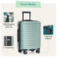 Boren Expandable Hardside Rugged Travel Luggage with 8 Spinner Wheels (2 Piece)
