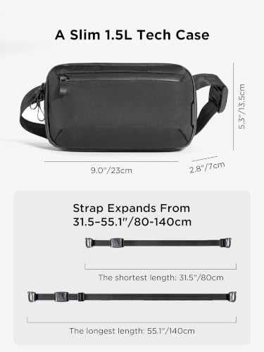 Elements Tech Case Mini Tech Pouch 1.5L Cable Bag Black X