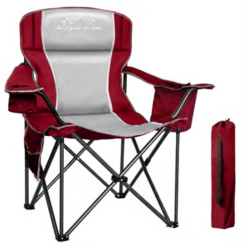 Oversized Camping Chair 500lbs Capacity for Big and Tall
