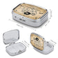 Metal 2 Compartment Pill Organizer Travel Friendly Portable Compact Pill Box Cute Pill Case to Hold Vitamins