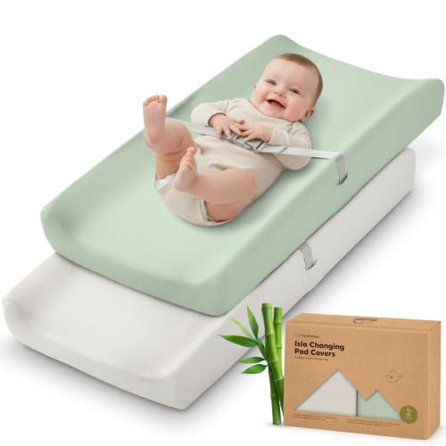 2 Pack Baby Changing Pad Cover for Girl (2 Count)