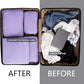 4 Set/6 Set/8 Set Compression Packing Cubes Travel Accessories Expandable Packing Organizers(Lavender ClothPattern 4 Set)