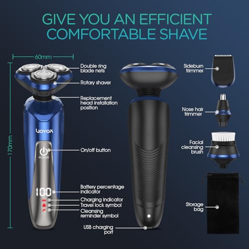 Electric Razor for Men Wet & Dry