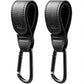 Baby Stroller Hooks Bag Hooks for Hanging Diaper Bags Multipurpose Hooks for Grocery Shopping Bags Premium Vegan Leather Pram Straps 2 Pcs (2 Count)