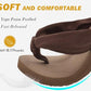 Flip Flops for Women Arch Support Summer Pool Sandals Brown Size 6.5