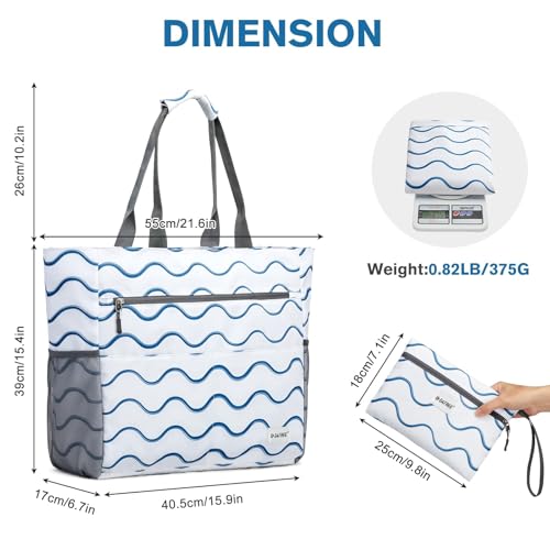 Beach Bag Waterproof Sandproof Large Capacity Foldable for Women