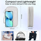 PU Leather Cable Organizer Double Layer Travel Pouch