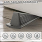 8 Pcs Heavy Duty Rubber Door Stops Wedge Stackable (8 Count)