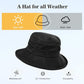 Women's Waterproof UPF 50+ Wide Brim Packable Rain Hat