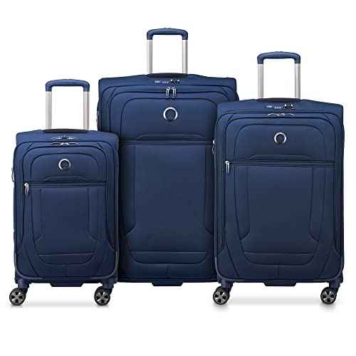 Helium DLX, 3-Piece Set (20/25/29 Inch) Luggage, Navy Blue