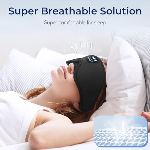 3D Sleep Mask with Bluetooth Headphones