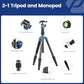 60" Carbon Fiber Camera Travel Tripod
