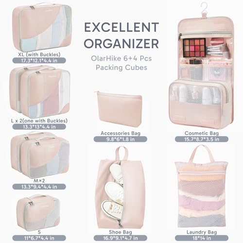 10 Set Packing Cubes for Travel (10 Count)
