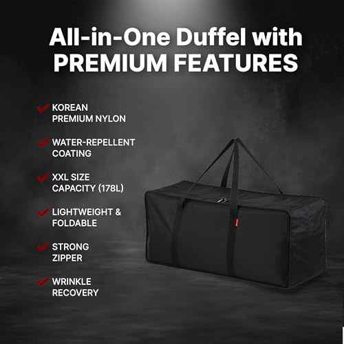 Professional Quality Extra Large Nylon Duffel Bag