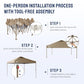 Gazebo 10x10 Pop Up Canopy with Mosquito Netting