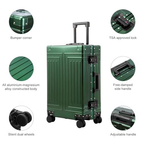All Aluminum Magnesium 24inch Luggage