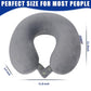 Travel Pillows for Sleeping Airplane 100% Pure Memory Foam Neck Pillow for Airplanes Washable Cover