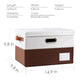 Foldable Storage Bins with Lids [3 (3 Count)
