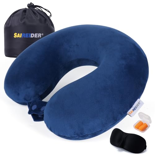 Travel Pillow 100% Memory Foam Airplanes Neck Pillows