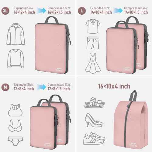 6 Set Compression Packing Cubes