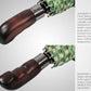 Folding Umbrella Real Wood Handle Kimono Olive Night