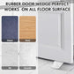 2 Pcs Heavy Duty Rubber Door Stops Wedge Stackable (2 Count)