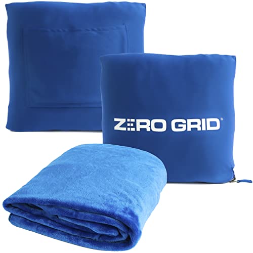 Lightweight Airplane & Travel Blanket with Foot Pockets