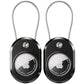 2 Pack for AirTag Holder Keychain with Luggage Tag