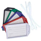 Bulk 50 Pack Premium Rigid Airline Luggage Tag Holders with 6" Worm Loops