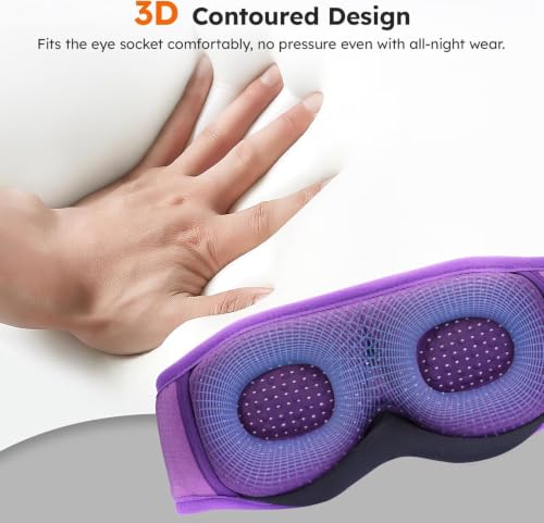 White Noise Bluetooth 5.4 Sleep Eye Mask with Timer