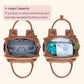 Leather Diaper Bag Backpack