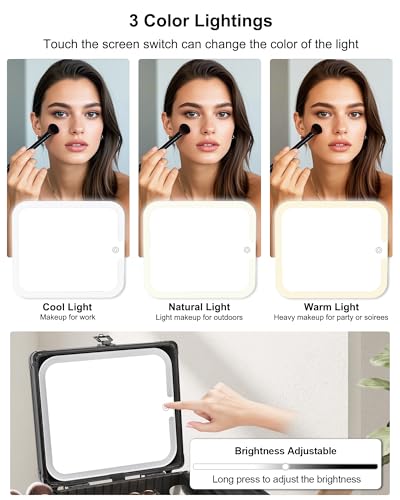 Makeup Bag with LED Mirror