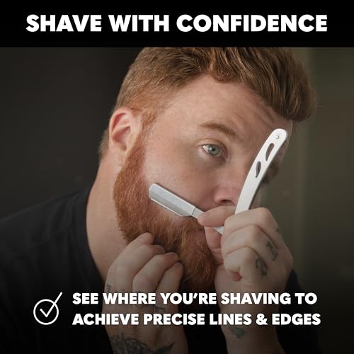 Beard Club Straight Razor for Men (3 Count)