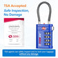 Open Alert TSA Approved Luggage Locks (6 Count)