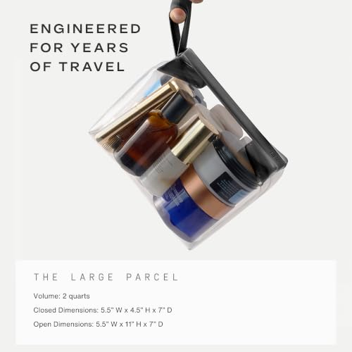 Parcel Clear Travel Kit with Zipperless Magnetic Closure