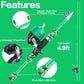 Collapsible Telescopic Fishing Rod and Reel Combo Push Button Small Fishing Pole Kit Beginner Youth Girls Fishing Starter Set Tackle