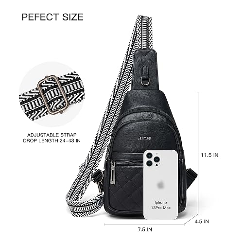 Sling Bag For Women Fanny Pack Faux Leather Small Casual Day