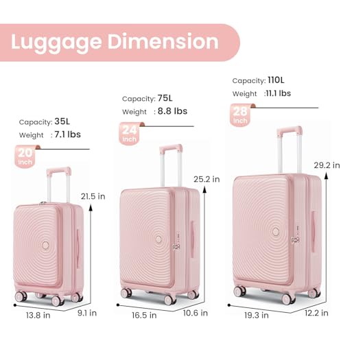 3 Piece Luggage Set (3 Count)