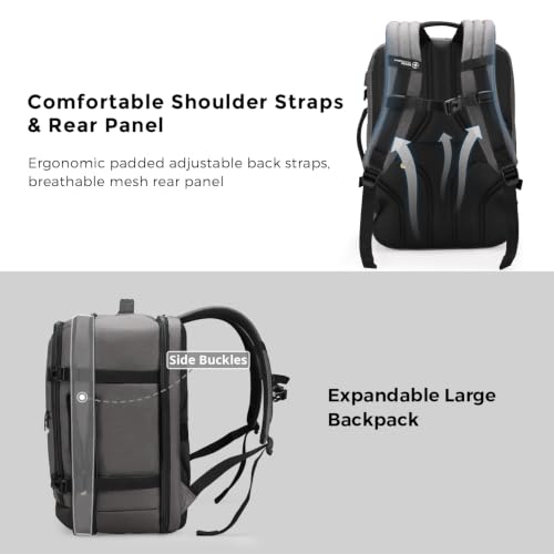 Design Travel Backpack 43l with USB Charging Port Laptop Backpack