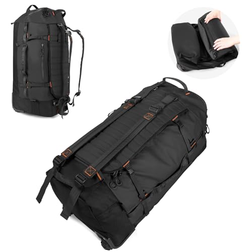 86L Collapsible Wheeled Duffle Bag Waterproof