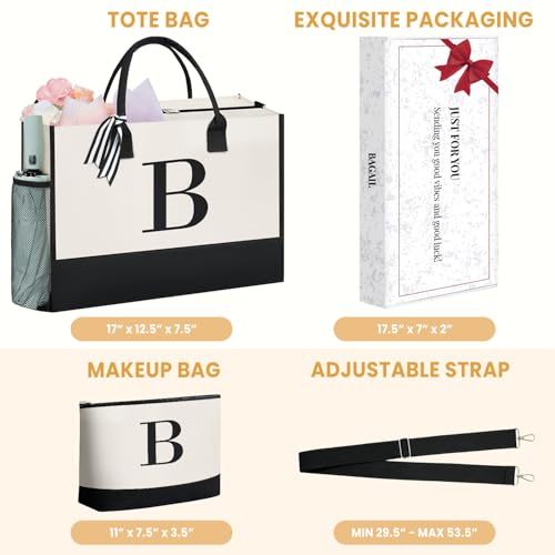 Personalized Initial Tote Bag