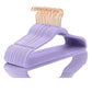 Velvet Hangers 60 Pack Non Slip Light Purple Rose Gold Hooks (60 Count)