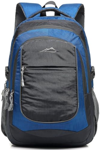 Backpack Bookbag for College Sturdy Travel Business Hiking Fit Laptop Up to 15.6 Inch Multi Compartment Gifts for Men Women Night Light Reflective