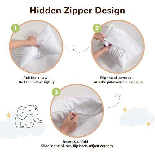 Toddler Pillows with Pillowcases Set (2 Count)