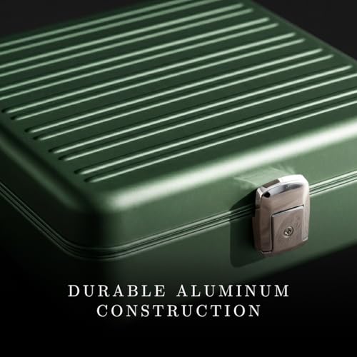 Prague Aluminum Watch Case in Hunter Green